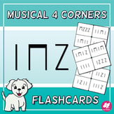 Flashcards with 4 Corners/Section - Stick Notation Reproducible PDF